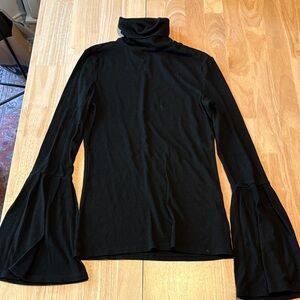 PAIGE Black Bell Sleeve Blouse